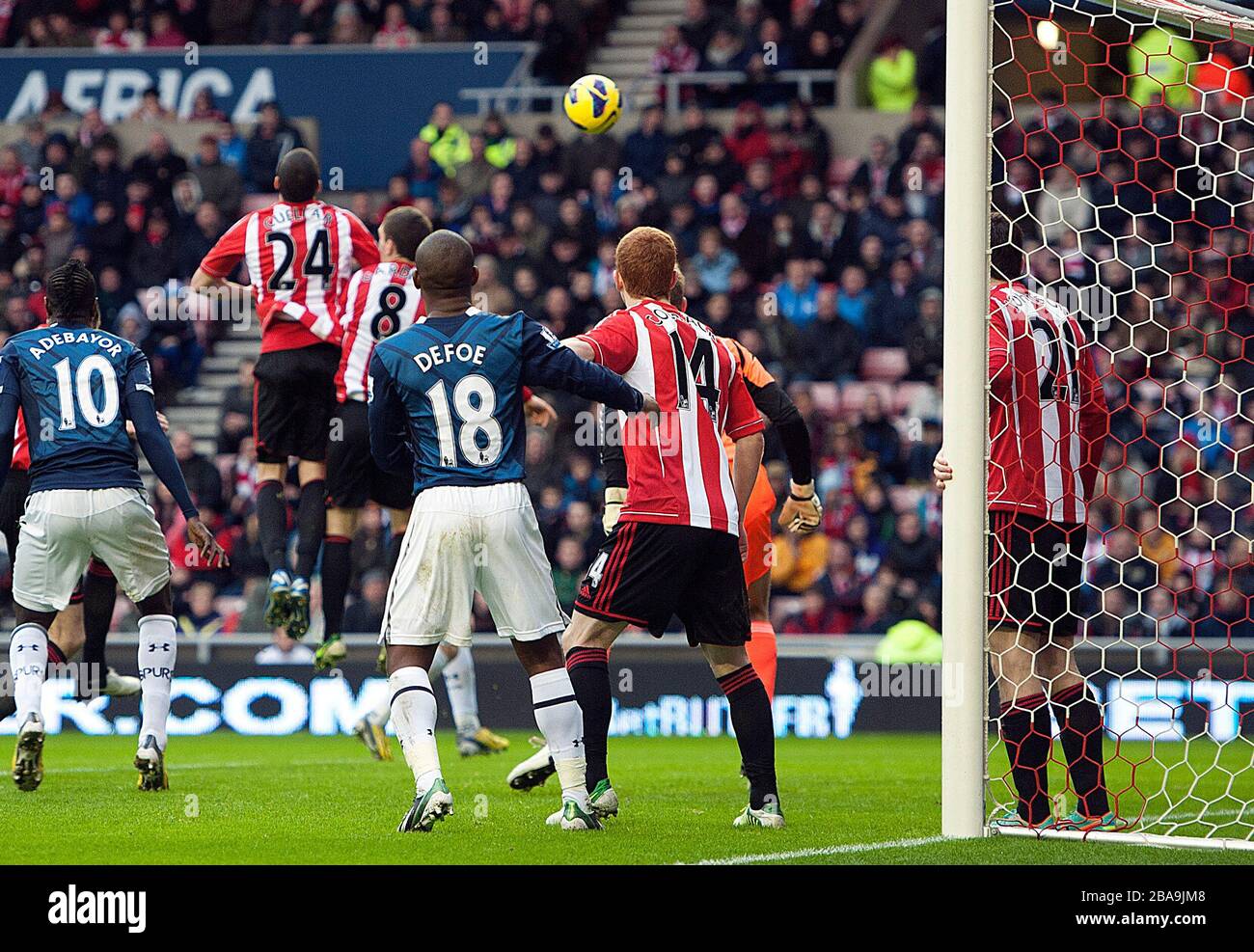 Sunderland's Carlos Cuellar scores an own goal Stock Photo