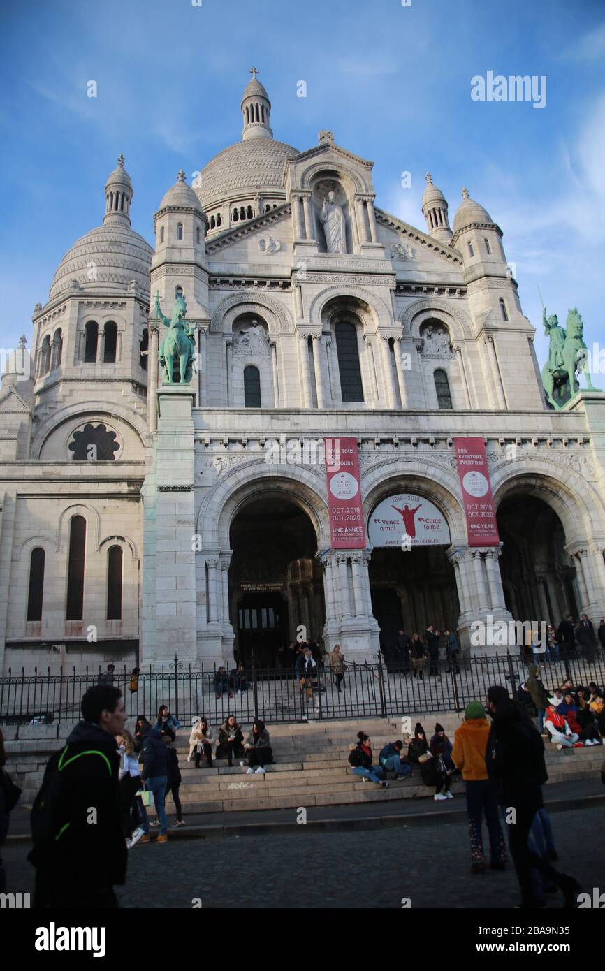 Sacre Coeur Cathedral, Paris, France Stock Photo