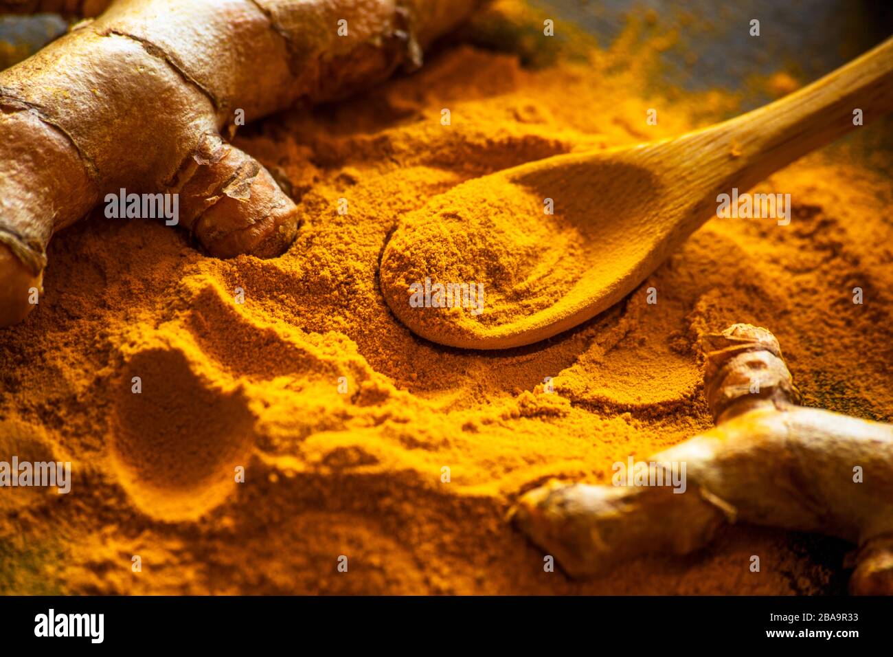 Turmeric powder spice. Spices concept photo Stock Photo - Alamy