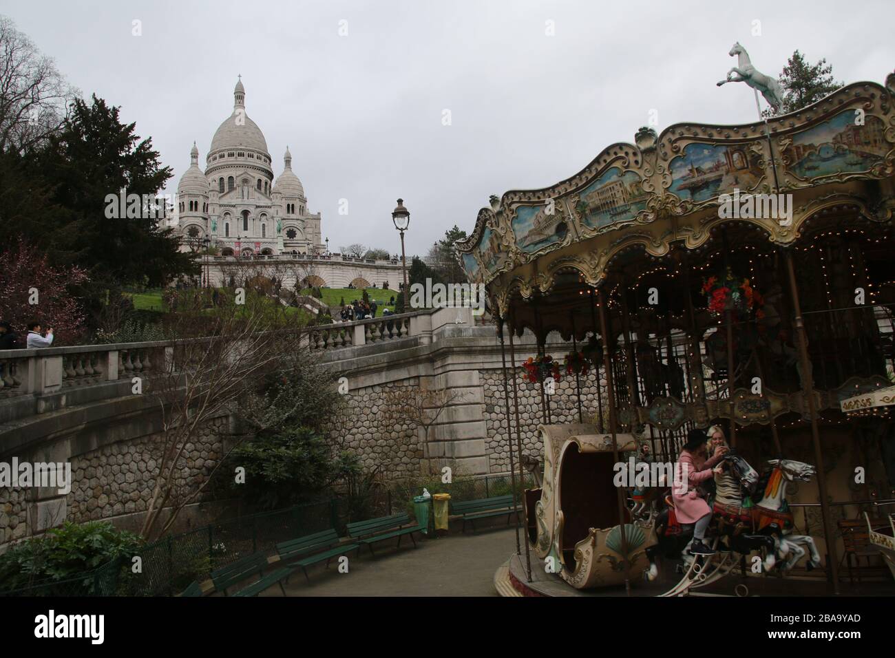 Sacre Coeur Cathedral, Paris, France Stock Photo
