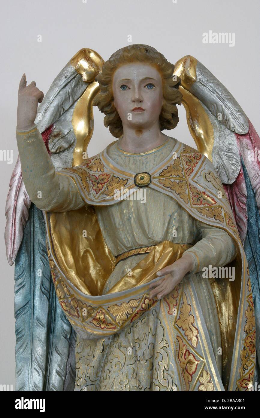 Angel, statue in Church of St. Matthew the Apostle and Evangelist in ...