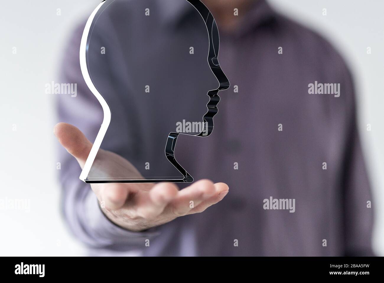 A AI(Artificial Intelligence) concept digital Stock Photo
