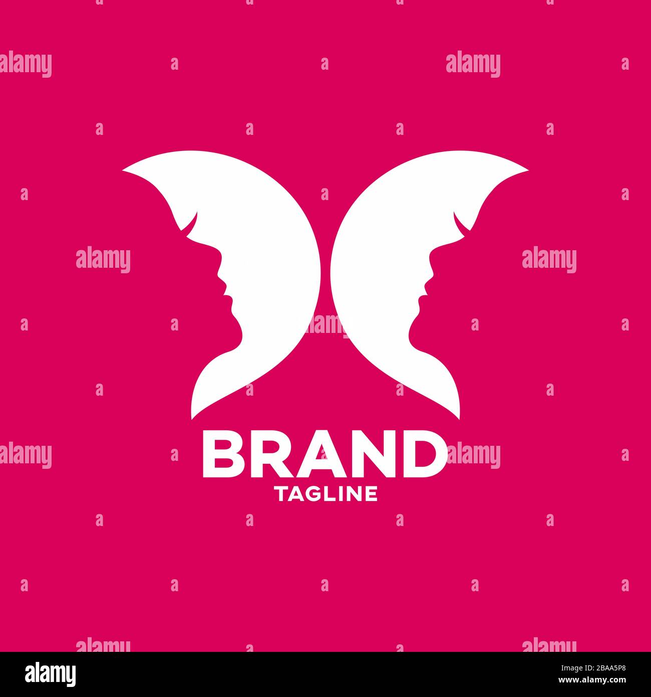 Modern Beauty and Butterfly logo.Vector illustration Stock Vector Image ...