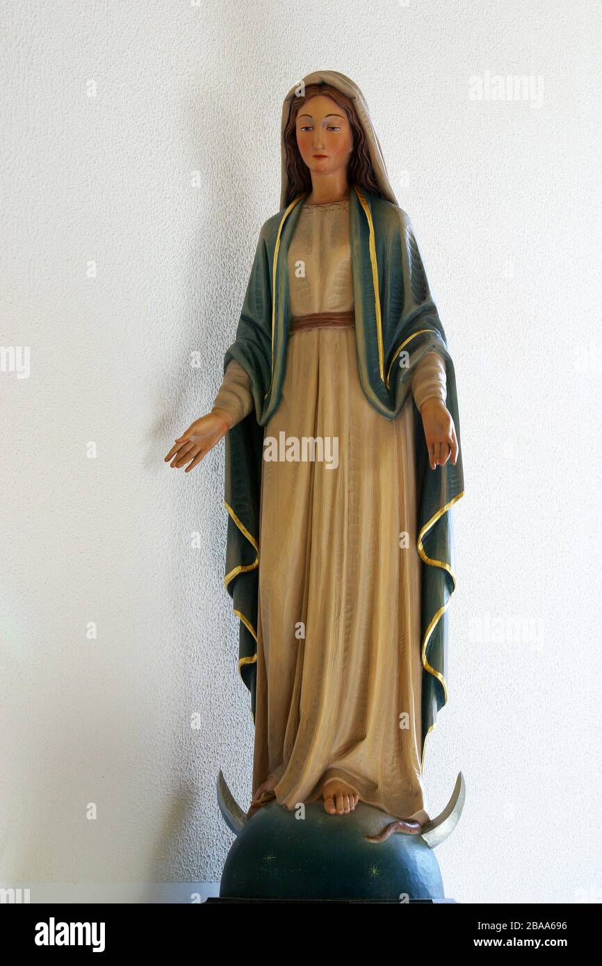 Virgin Mary, statue in the convent of the Franciscan Sisters of the