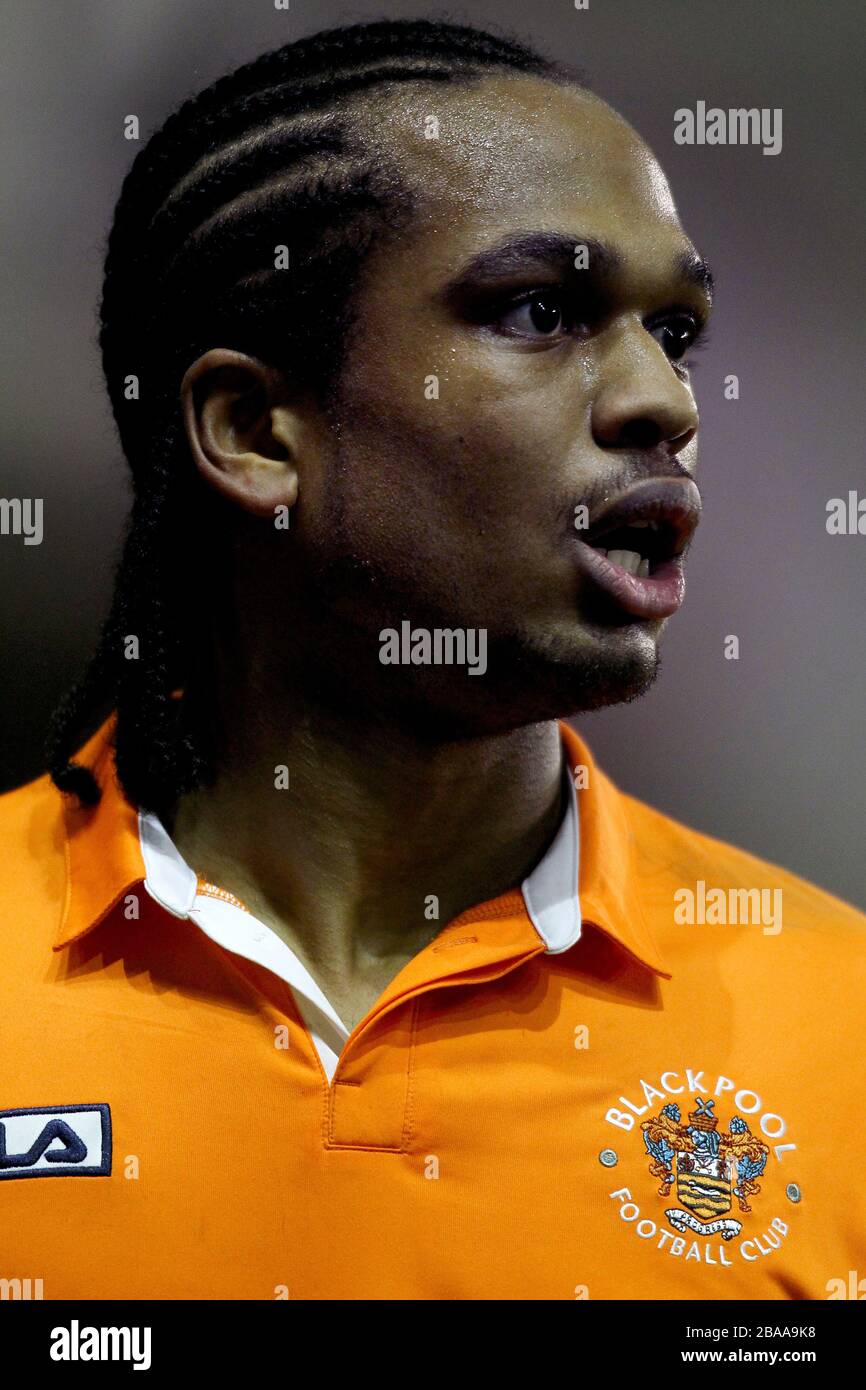 Nathan Delfouneso, Blackpool Stock Photo Alamy