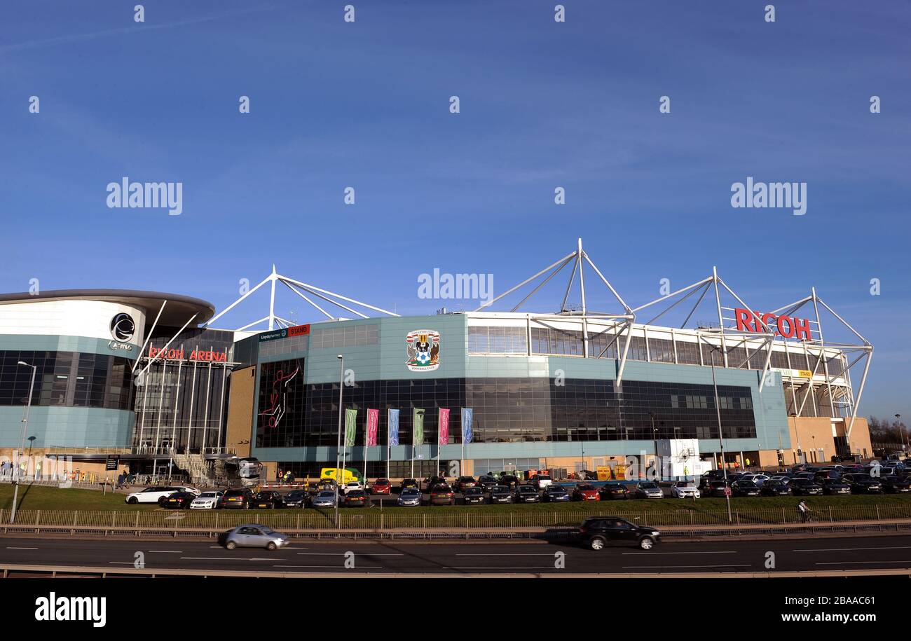 General view of the Ricoh Arena, home of Coventry City Stock Photo