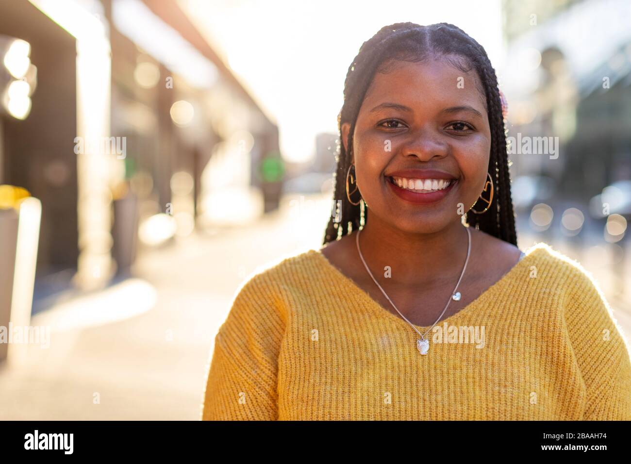 Plus size afro woman hi-res stock photography and images - Alamy