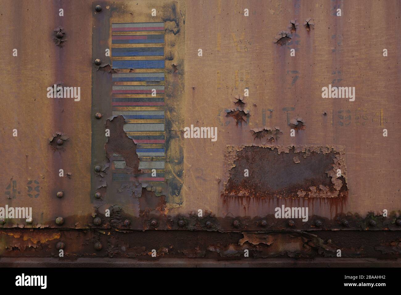 old metal train cars