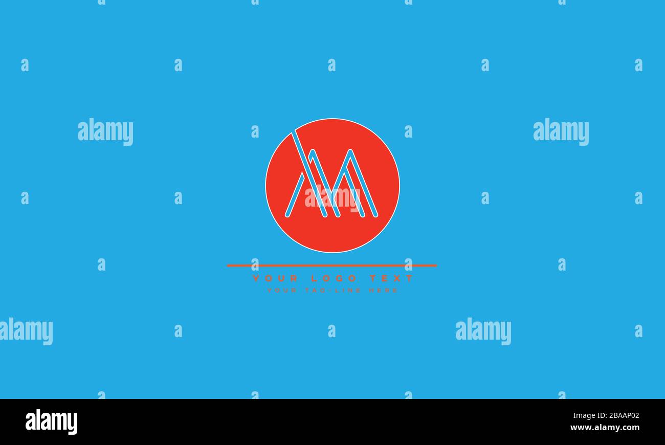 Abstract Letter M MM Alphabet Logo Design Stock Vector Image Art Alamy