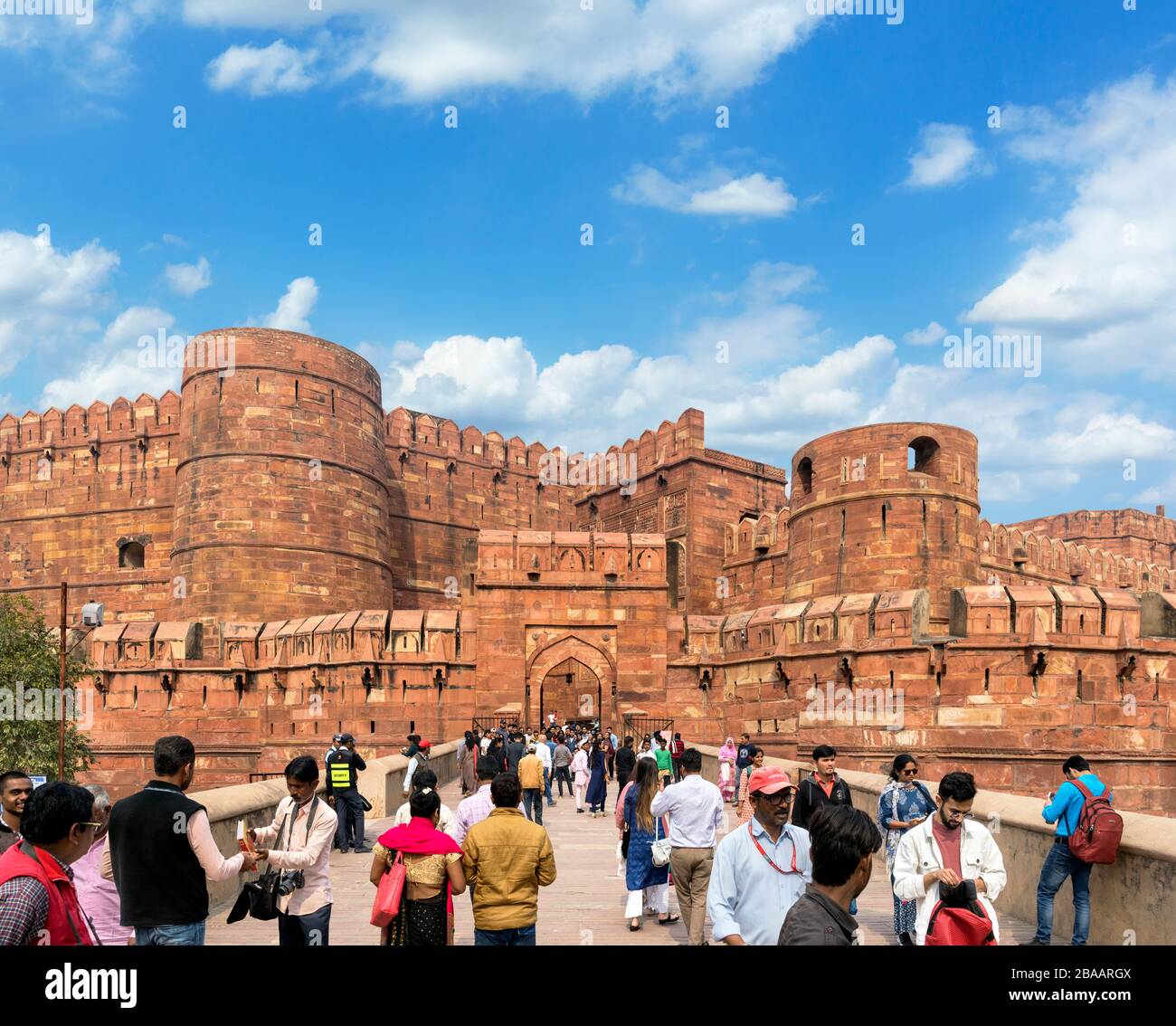 Amar Singh Gate, Agra Fort, Agra, Uttar Pradesh, India Stock Photo