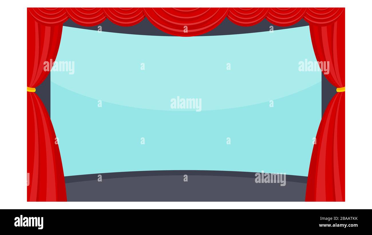 Cinema seats illustration. Flat vector objects isolated on a white background. Stock Vector