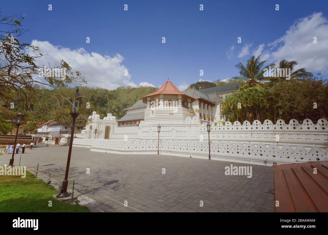 Temple Of The Sacred Tooth Relic In Kandy, Sri Lanka Stock Photo