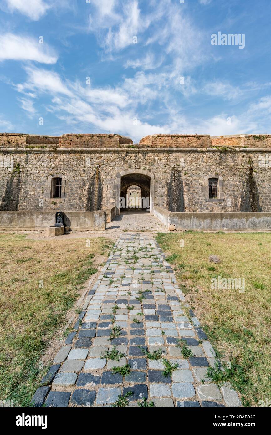 Baluarte or Bastion of Santa Tecla, Castillo de San Fernando(Sant Ferran Castle), biggest bastioned fortress in Europe. Figueras, Spain Stock Photo