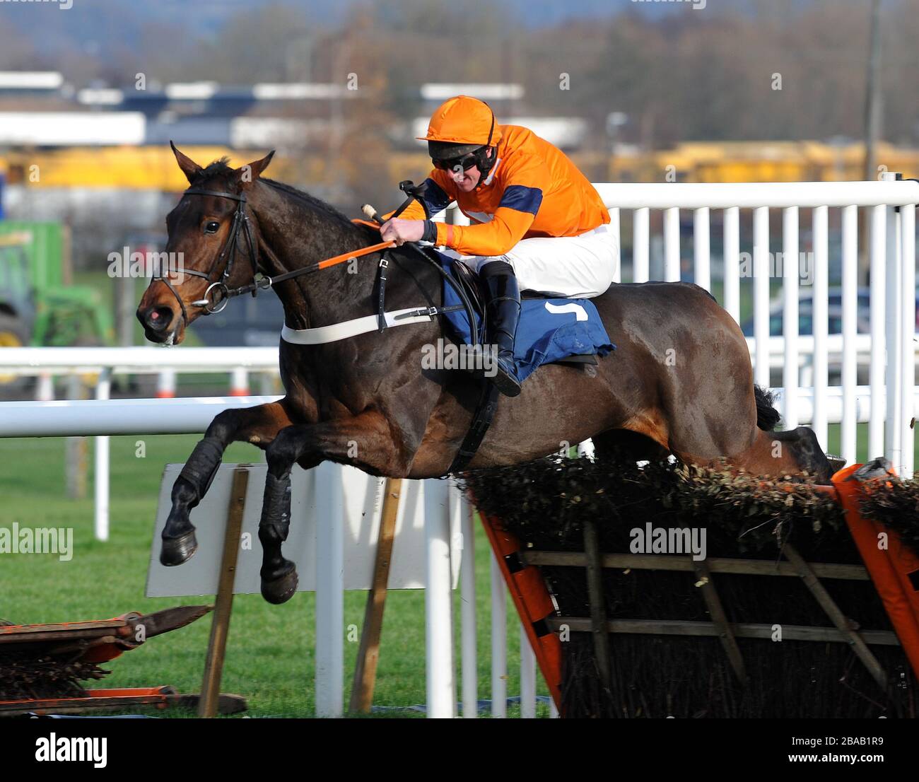 Vasco D'Ycy ridden by Jack Doyle winners of the Q Associates Juvenile Hurdle race Stock Photo