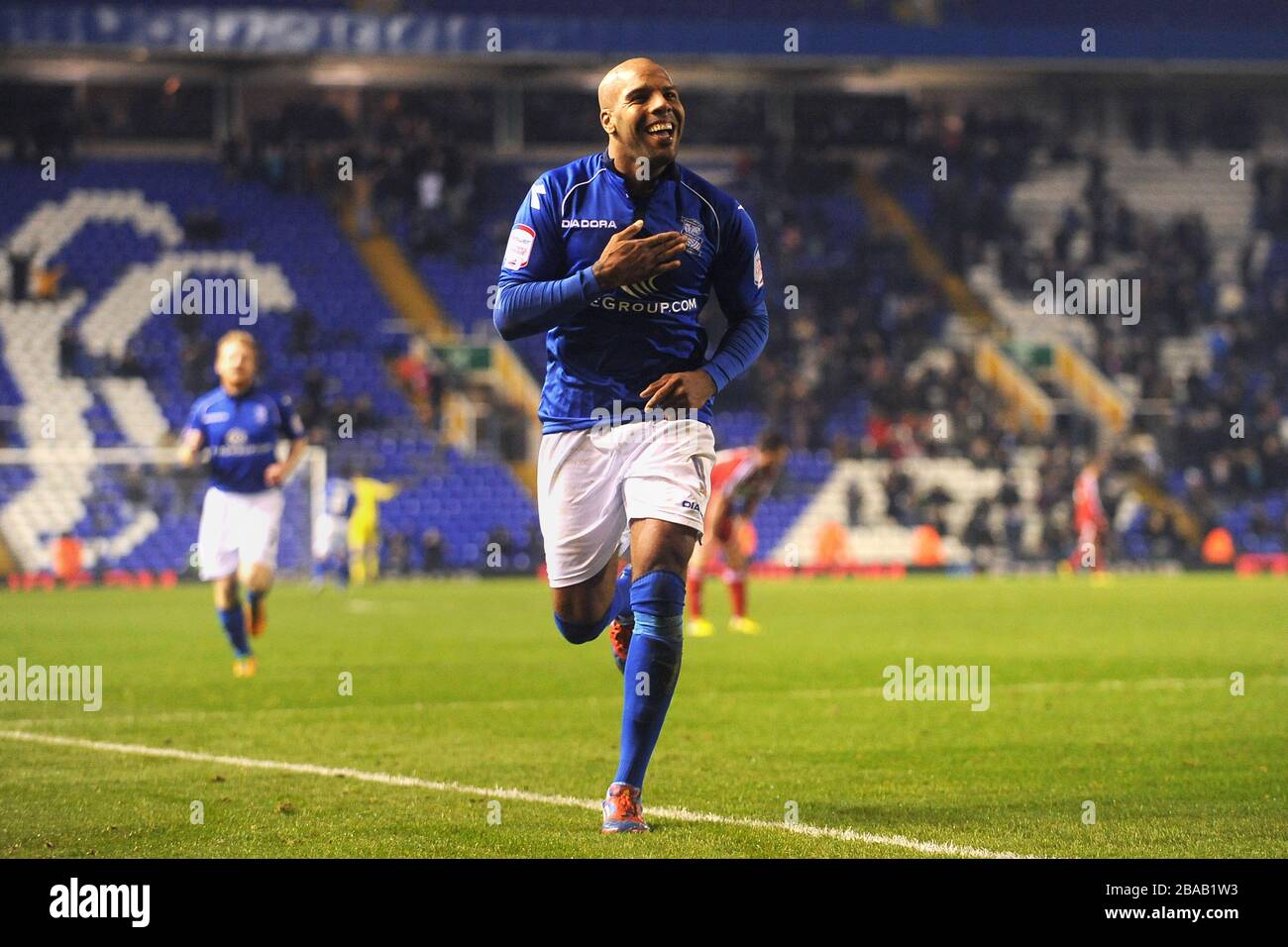 Birmingham City's Marlon King celebrates scoring his second goal Stock
