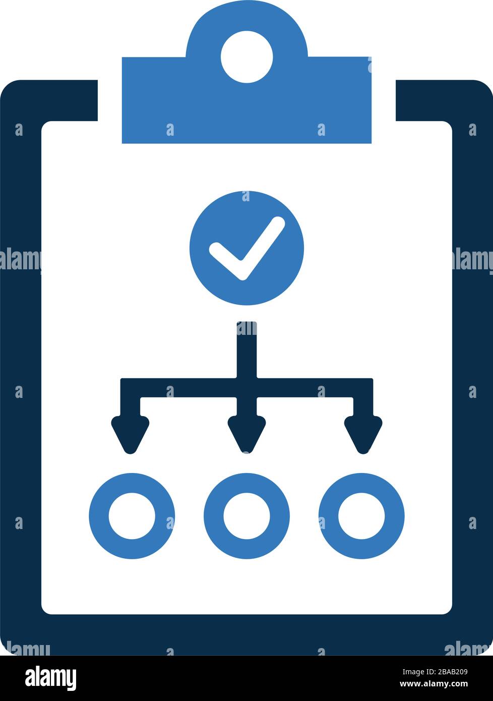 Management strategy icon, Planning, workflow structure - Well organized and fully editable Vector icon for vector stock and many other purposes. Stock Vector