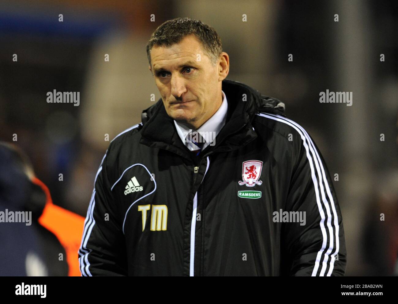 Middlesbrough manager Tony Mowbray Stock Photo