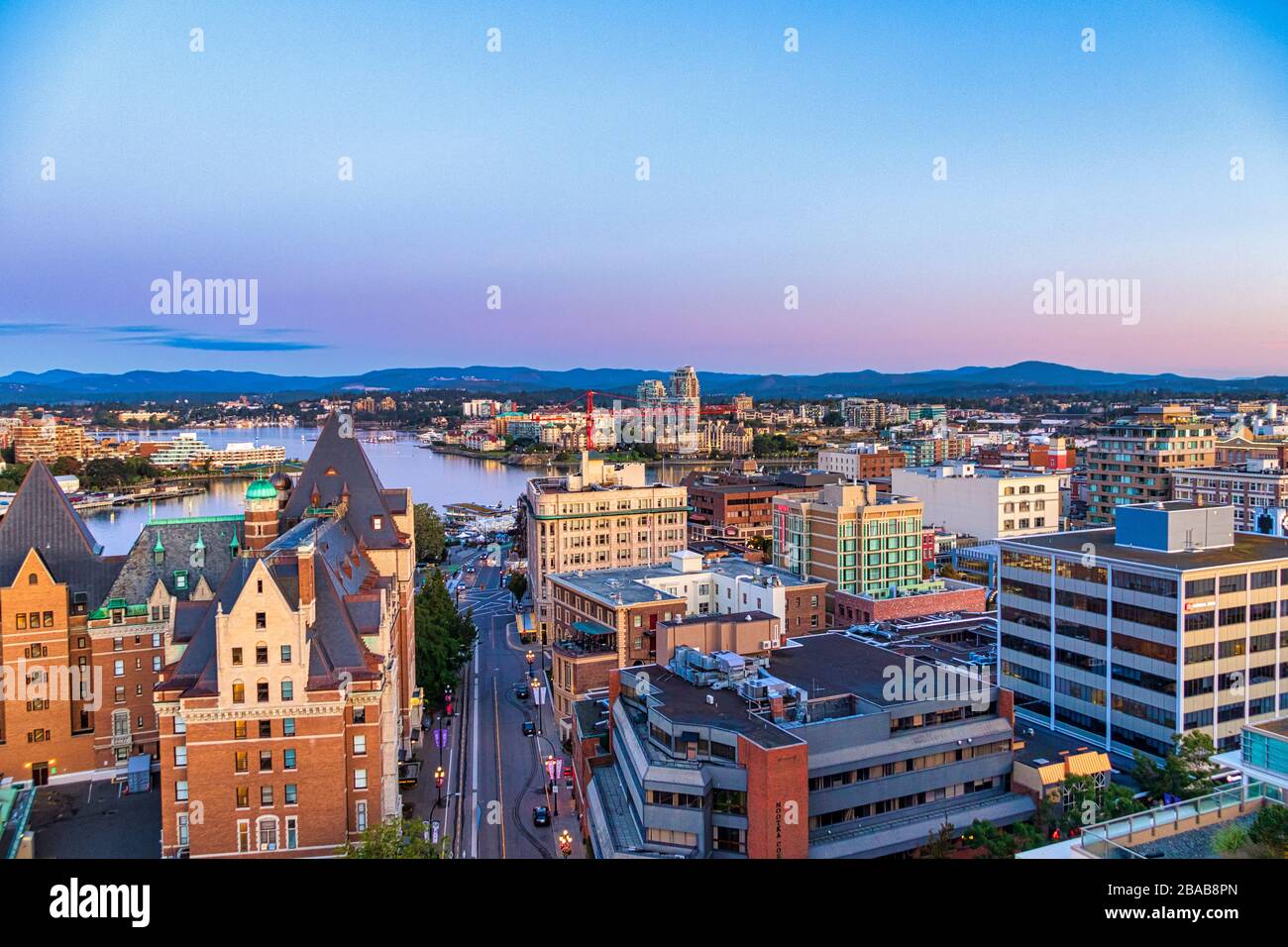 Downtown victoria aerial hi-res stock photography and images - Alamy