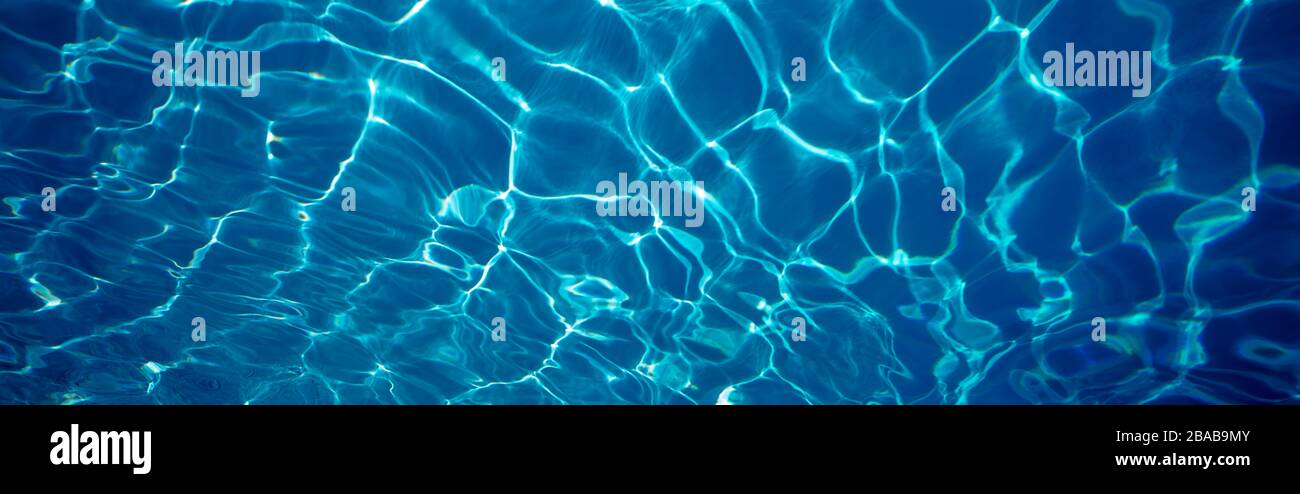 Surface of swimming pool water Stock Photo