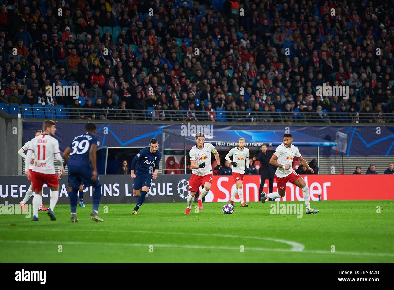 https www alamy com leipzig germany march 20 2020 marcel sabitzer during the match leipzig vs tottenham at leipzig arena before image350603299 html