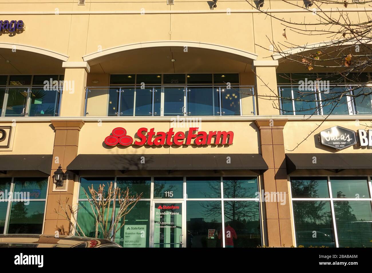 Orlando, FL/USA-1/28/20: A State Farm Agent's office in Lake Nona