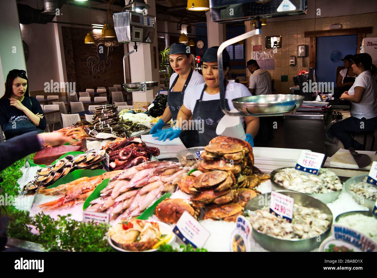 La Paradeta, seafood restaurant, Barcelona, Spain, 1994, Pedro