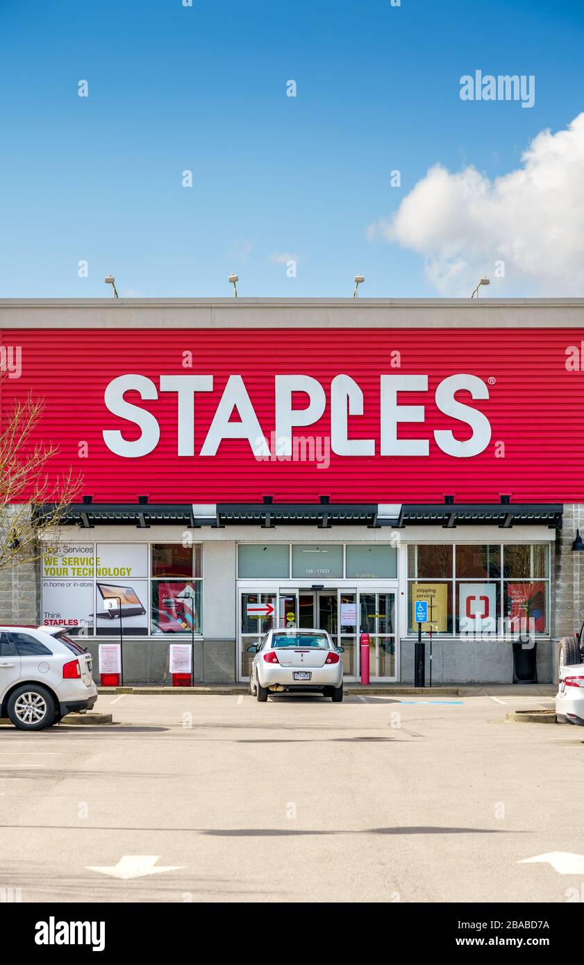 Staples office supply store hires stock photography and images Alamy