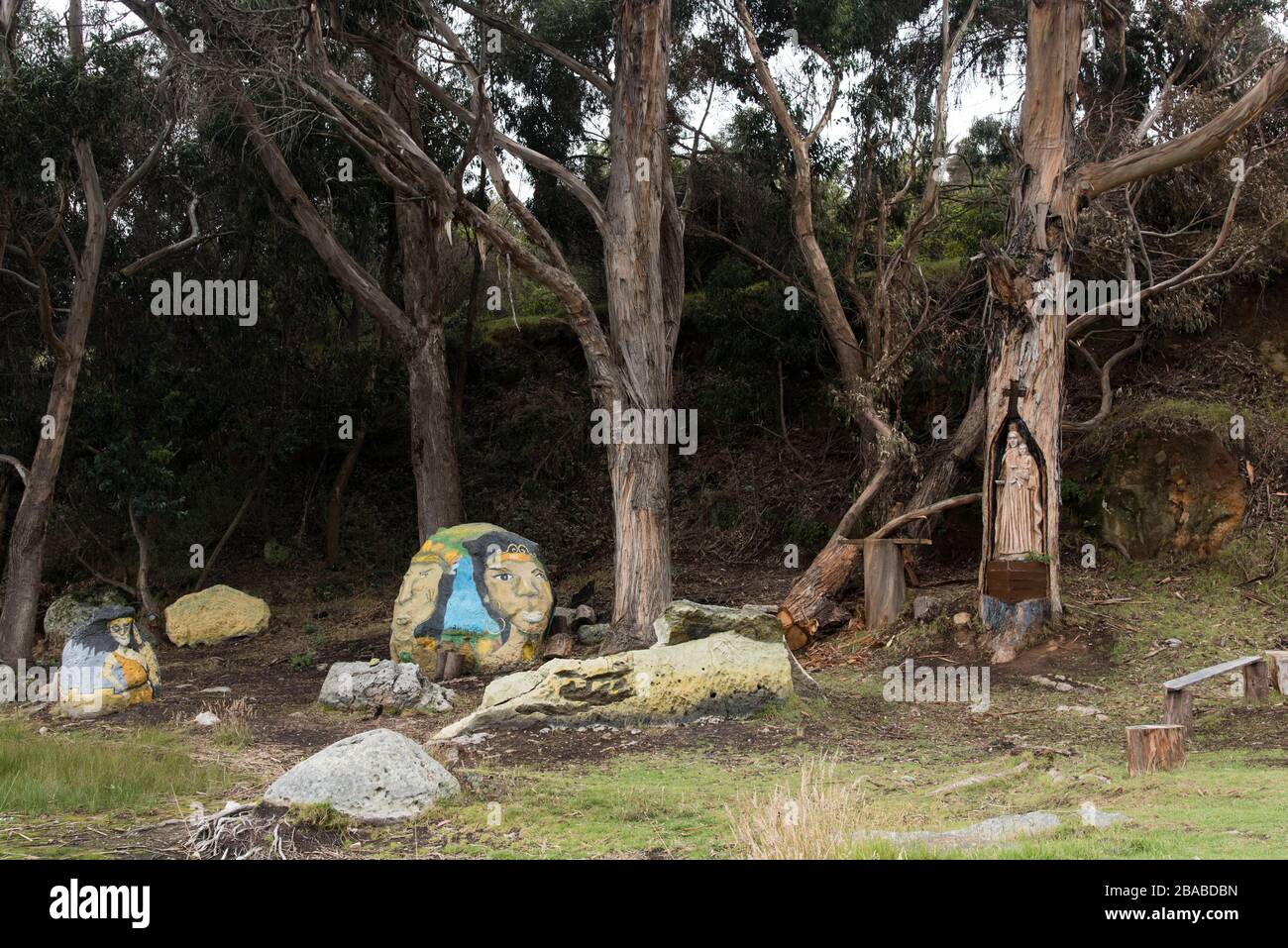 Aquitania, Boyaca / Colombia April 9, 2018 Legendary characters