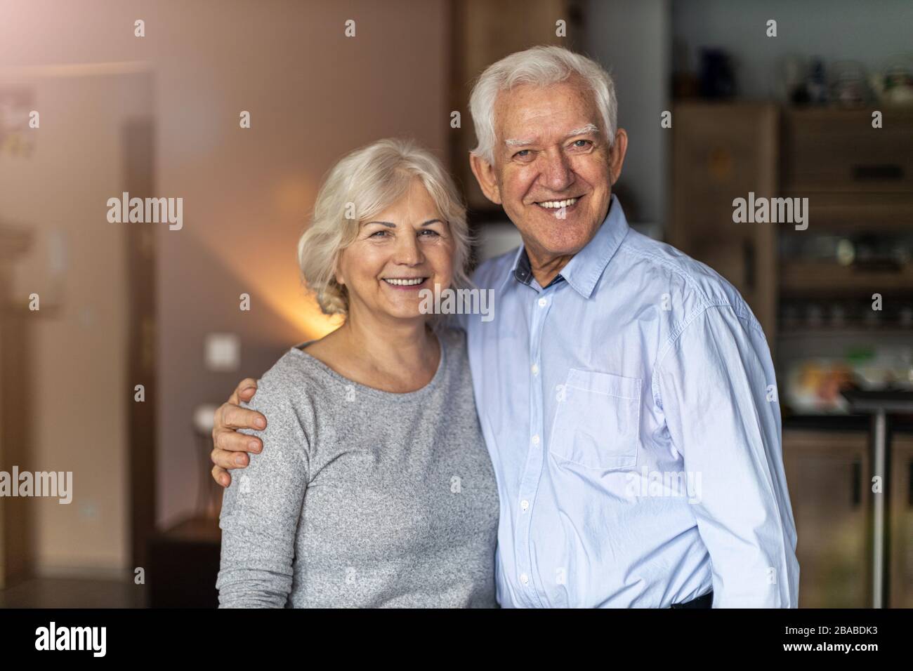Retiree Smiling Happy retiree caucasian senior hi-res stock photography and images - Alamy