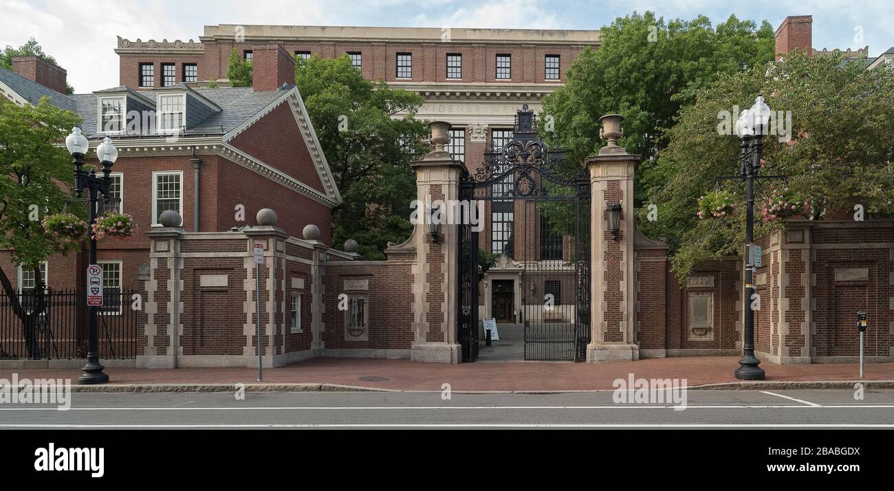 Widner Library of Harvard University, Cambridge, Massachusetts, USA Stock Photo