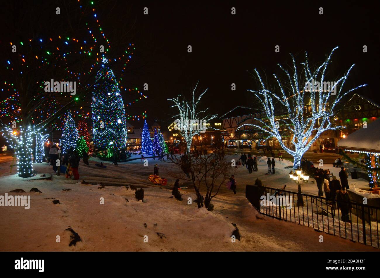 Leavenworth Bavarian Village Christmas Lights festival, Washington