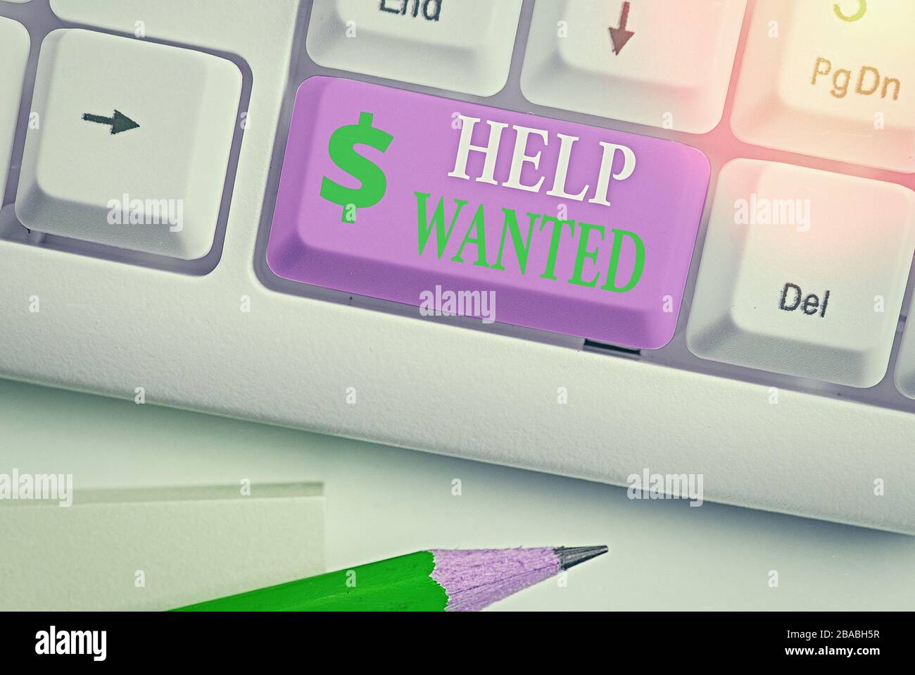 Wantd Note Writing note showing Help Wanted. Business concept for An ad in the ...