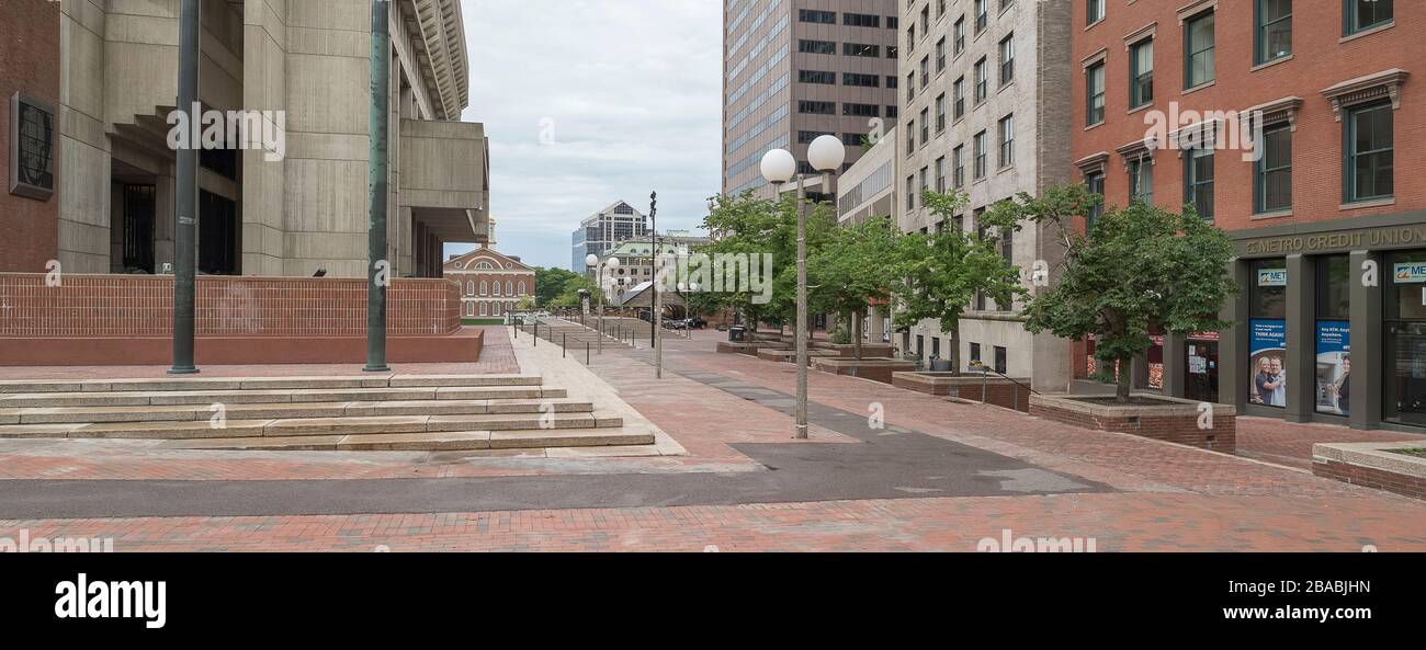 Building exteriors at Government Plaza, Boston, Massachusetts, USA Stock Photo