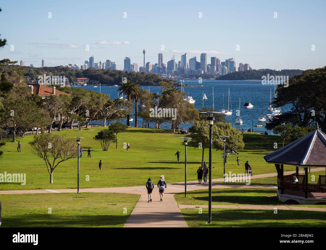 A general view of Sydney, Australia as seen from Watsons Bay. Stock Photo