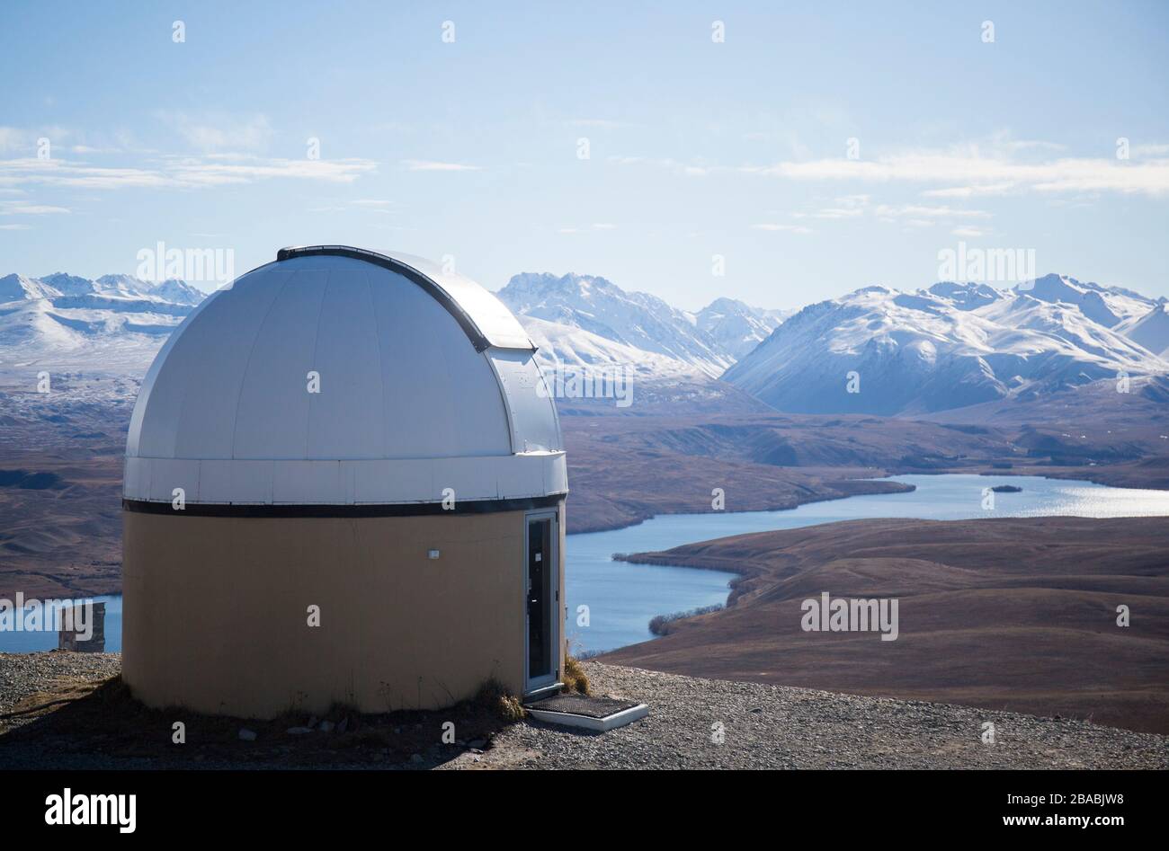 University of Canterbury Mount John Observatory in New Zealand. Stock Photo