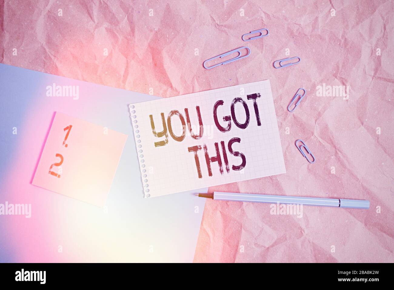 Handwriting text writing You Got This. Conceptual photo to encourage ...