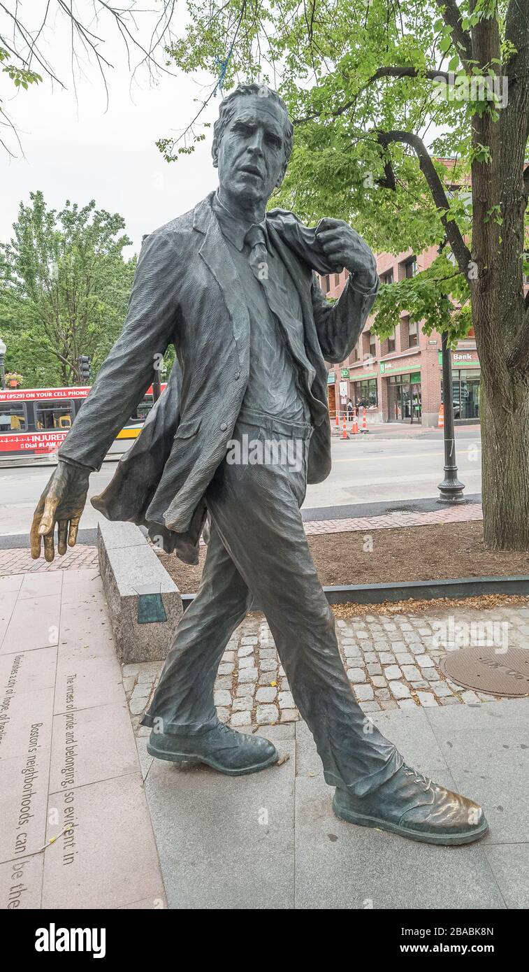 Mayor Kevin White Statue, Boston, Massachusetts, USA Stock Photo Alamy