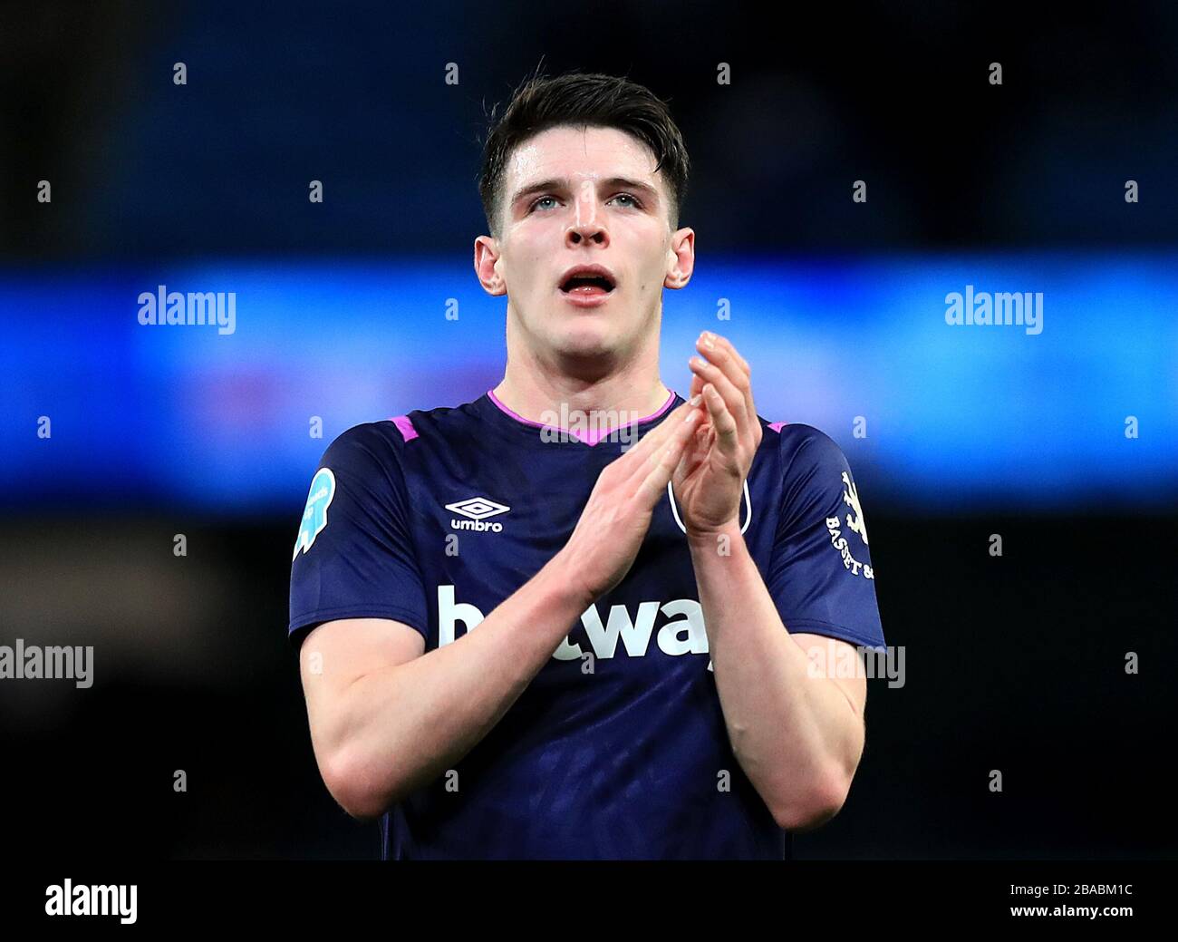 West Ham United's Declan Rice acknowledges the fans after the final ...