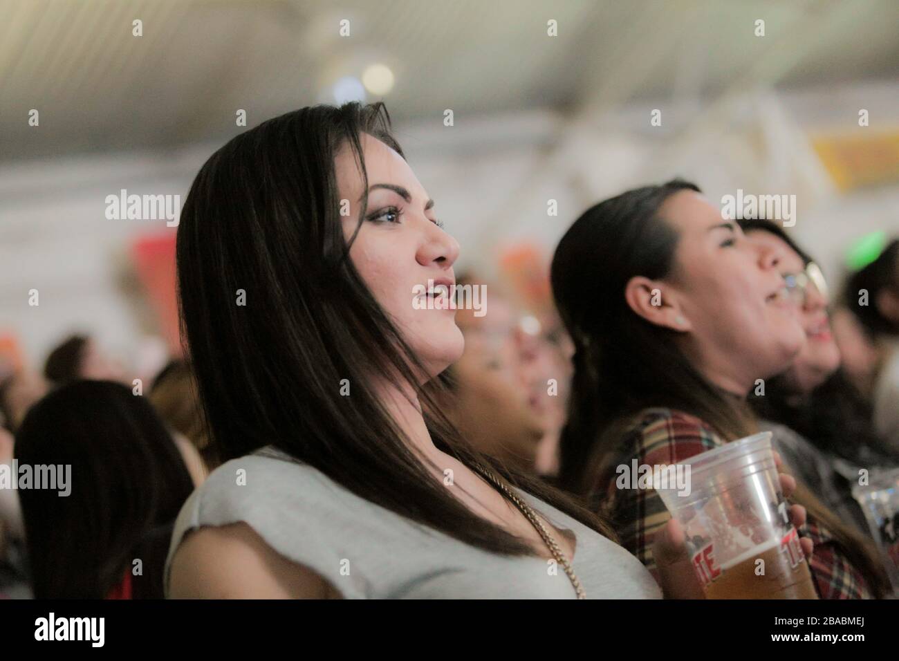 Marisol Soto. Yuridia en el palenque de la Expogan Sonora 2019. (Foto: Luis Gutierrez/NortePhoto) Stock Photo