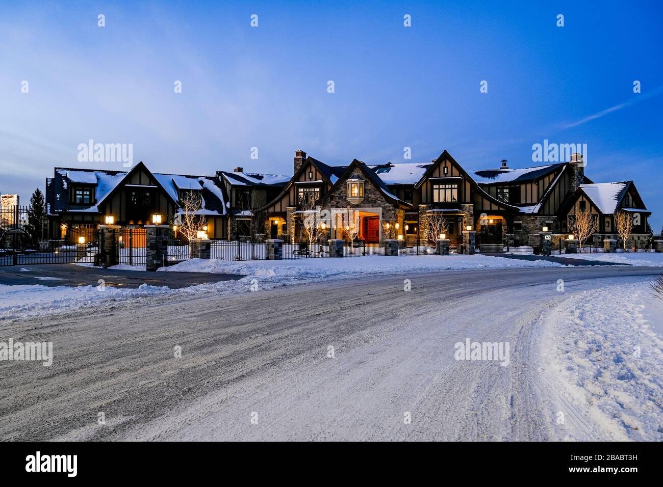 Massive luxury home, Upper Mount Royal neighbourhood, Calgary, Alberta