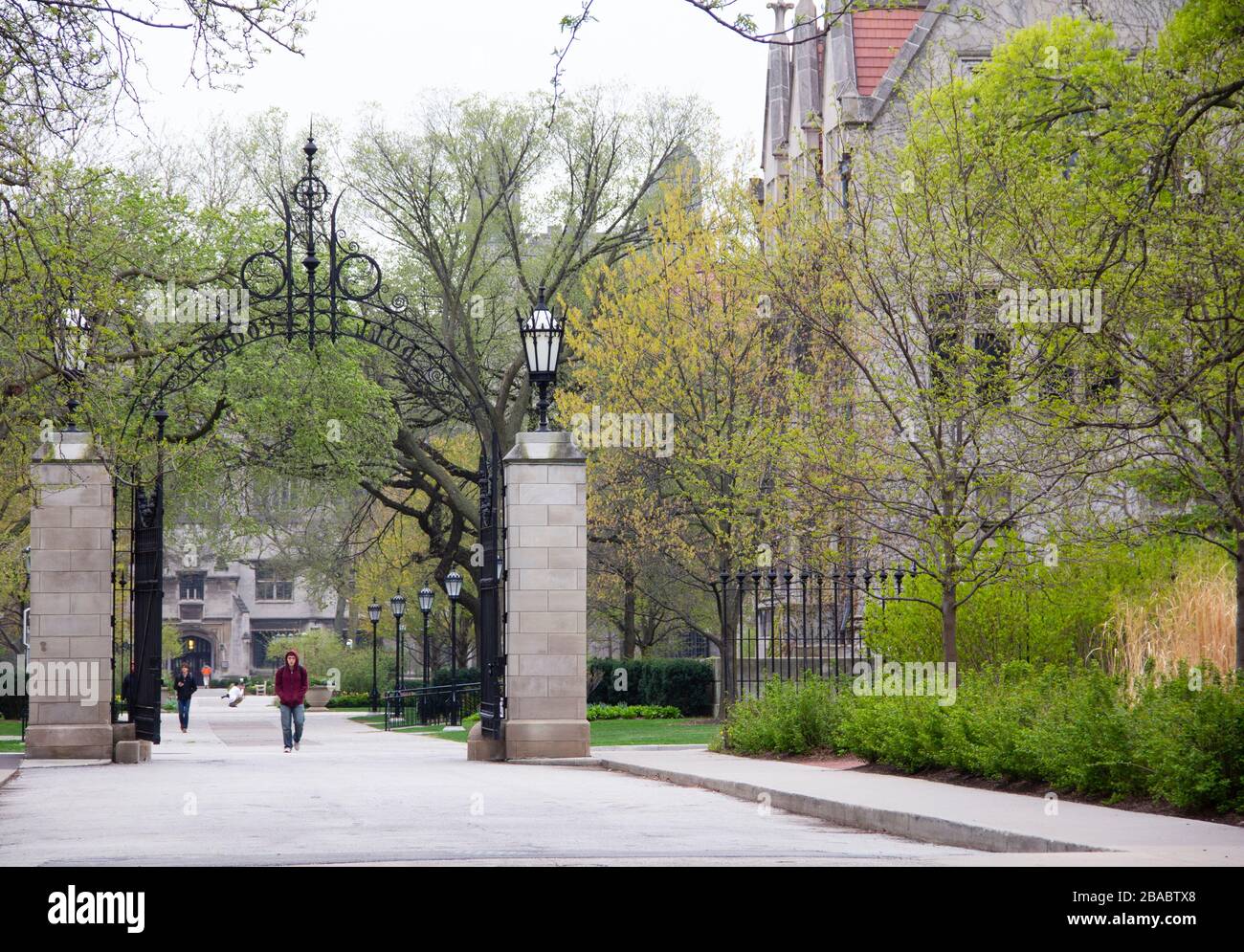 Entrance to park, Hyde Park, Chicago, Illinois, USA Stock Photo Alamy