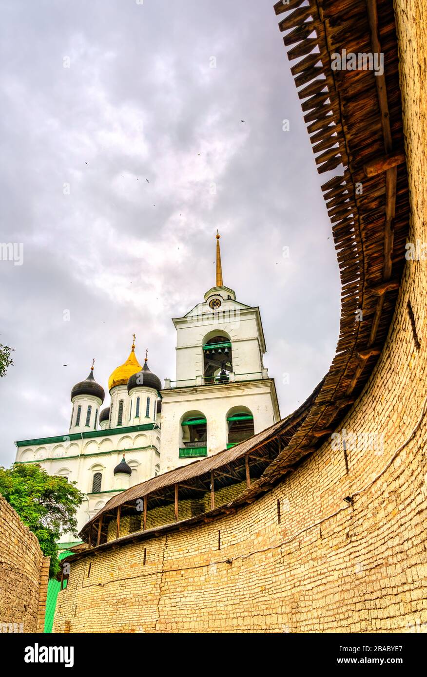 Pskov Krom, a kremlin in Russia Stock Photo