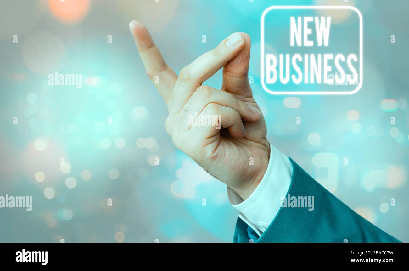 Writing note showing New Business. Business concept for the activity of ...