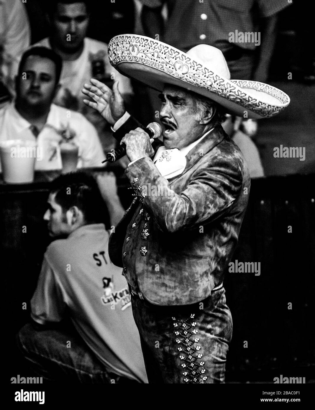 Vicente Fernandez en el palenque de la Expo Gan Sonora.  16may2009. Stock Photo