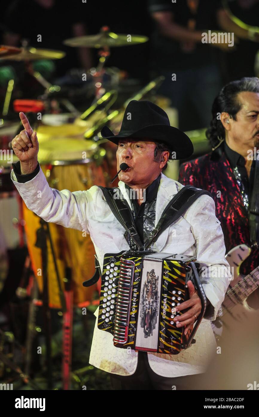 Lis Tigres del Norte , durante su concierto en el palenque de la Expogan Sonora. 12 Mayo 2017 ( Photo/Luis Gutierrez/NortePhoto.com) Stock Photo