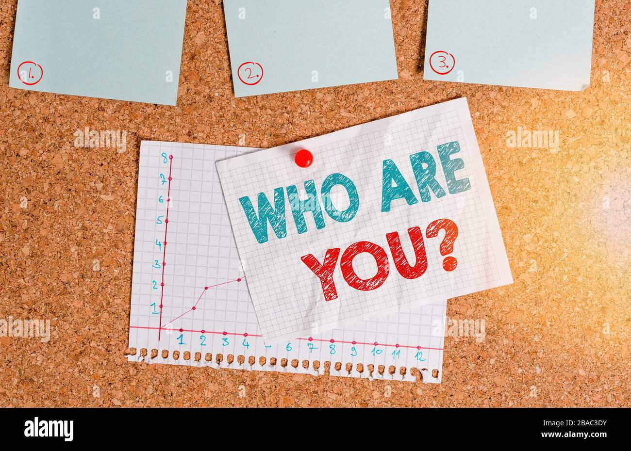 Writing note showing Who Are Youquestion. Business concept for someone ...