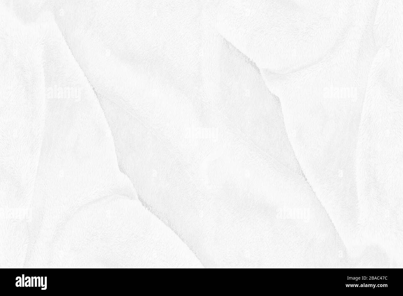 White cloth texture with soft waves. crumpled fabric background. Stock Photo