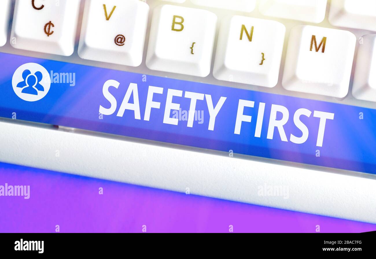 Safety first meaning warning prevention hires stock photography and