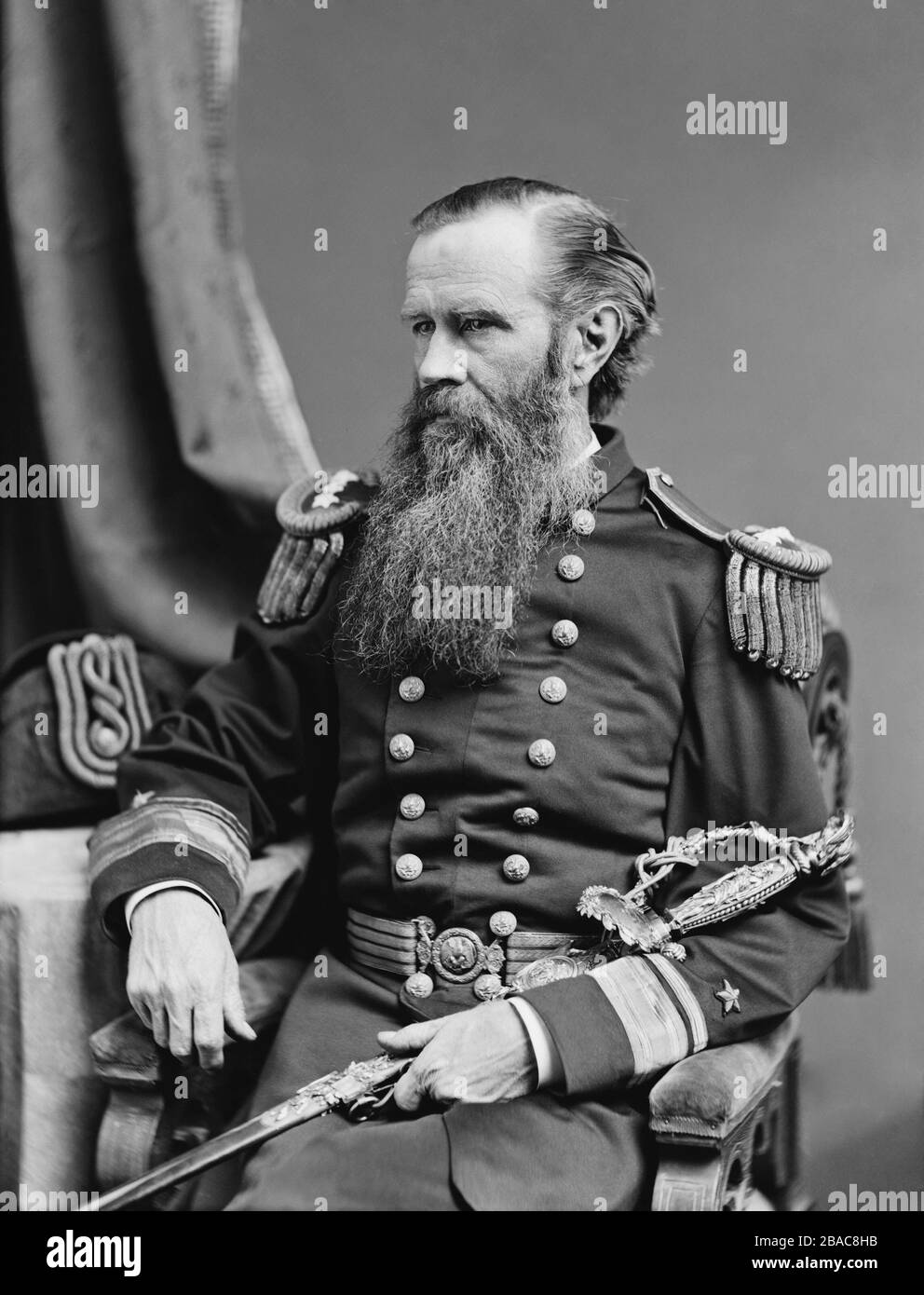 Union Admiral John Worden was a career officer in the US Navy from 1834