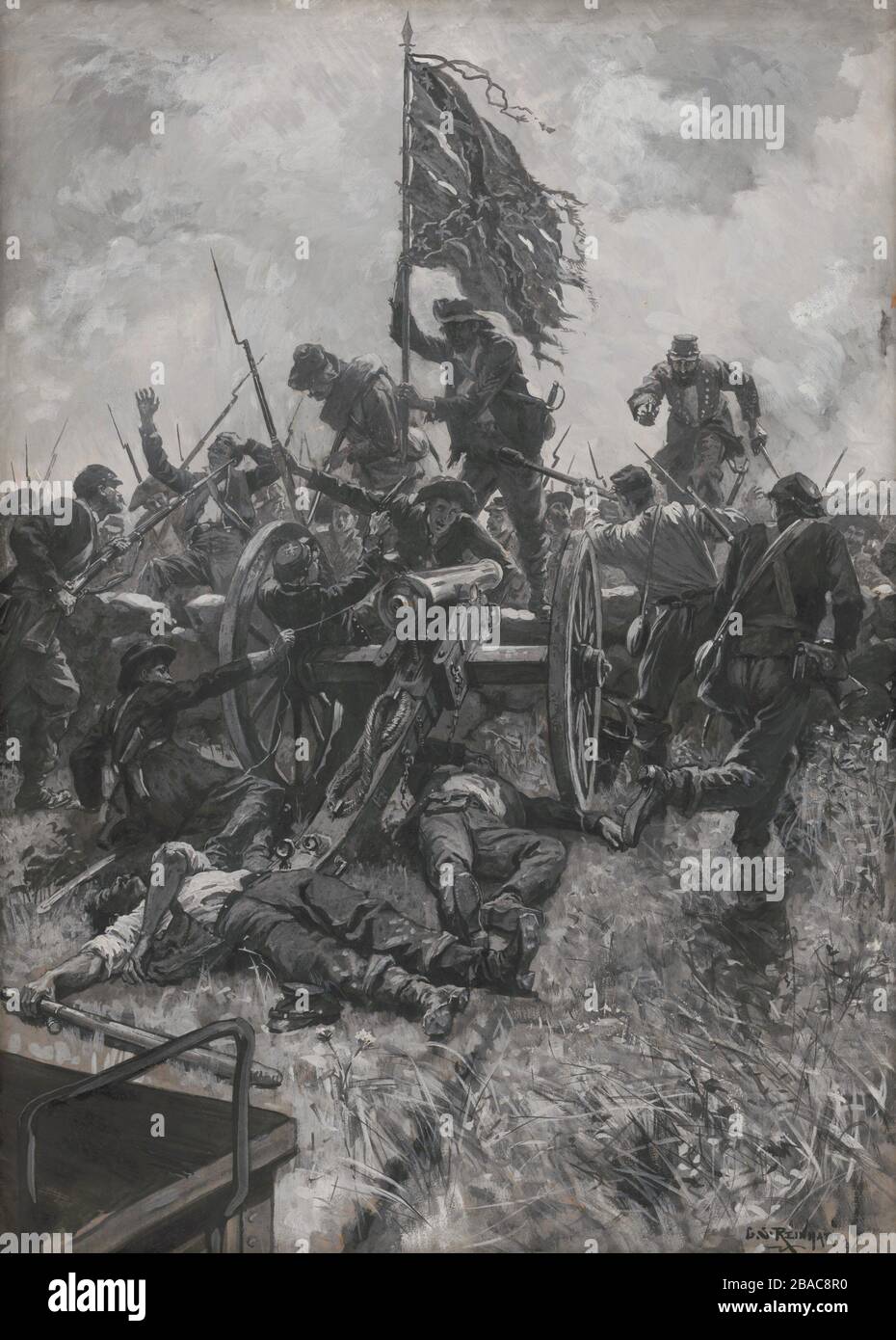 US Civil War. Battle of Gettysburg, Pickets Charge, July 3, 1863. THE